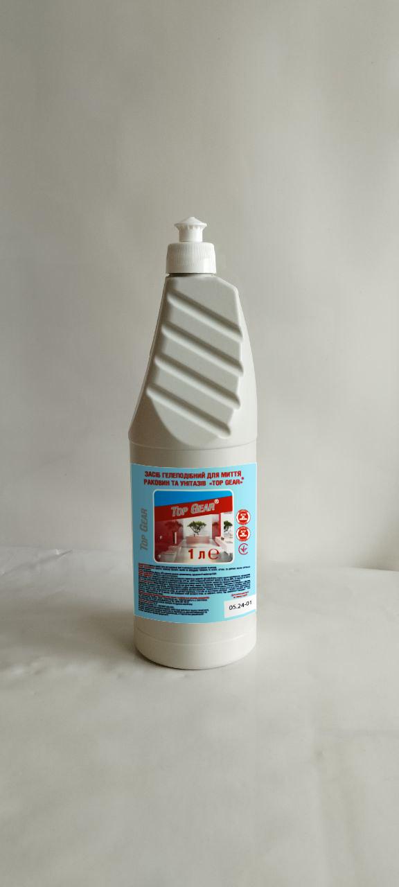 Засіб гелеподібний для миття раковин та унітазів «Top Gear» (1 л)